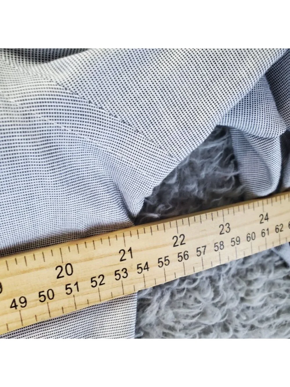 Banana Republic Shirt Mens Size Large Gray Grant Slim Fit Non-Iron Button-Up